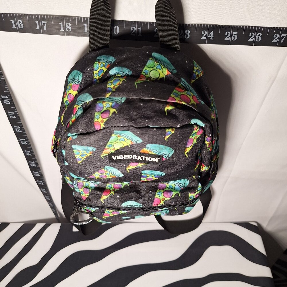 Vibedration Hydration Backpack w/o bladder - Small Size - Pizza - Used - Picture 2 of 10